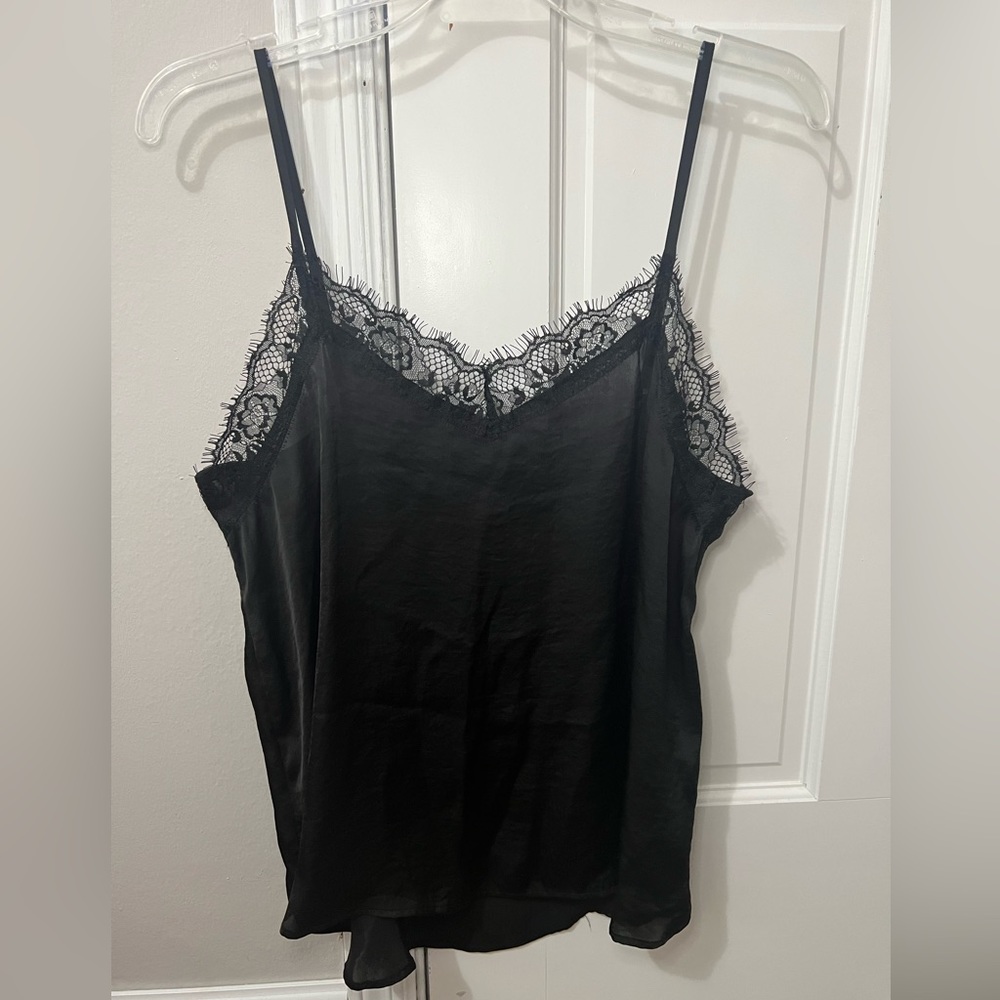 Wild Fable Black Lace Silk Tank Top Size Medium Lightweight Brand new, no tags